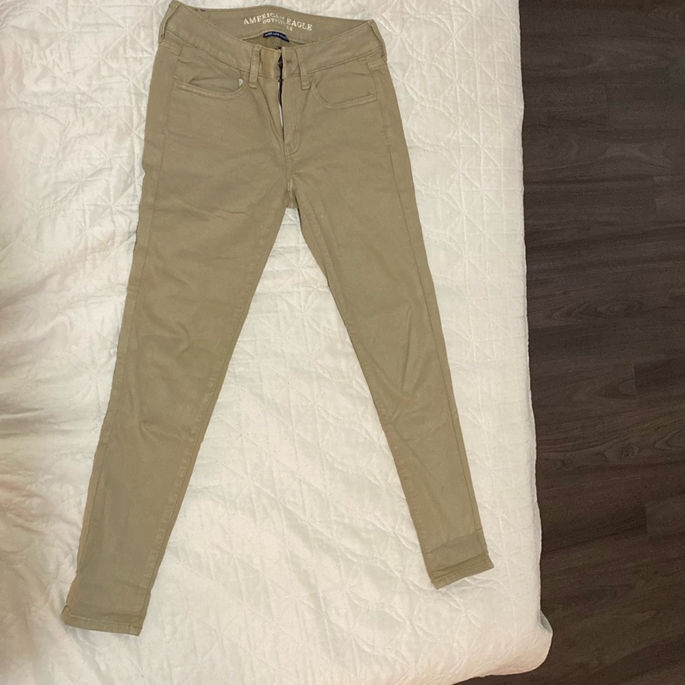 AE tan jegging skinny super stretch